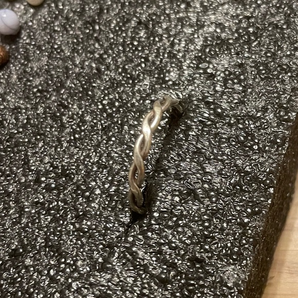 Handmade Silver Woven Ring - 17mm - Picture 3 of 5